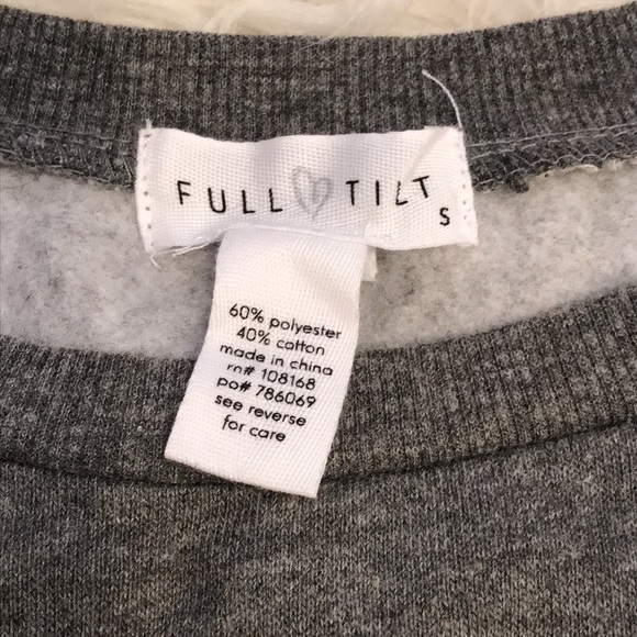 Small crop light blue and grey sweater - Picture 3 of 3